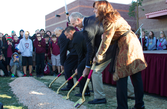 Dr. Buuck and board members take the next step in expanding Faith Lutheran.