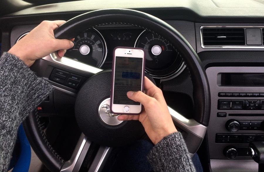 Young adult drivers claim they see their parents texting behind the wheel. 