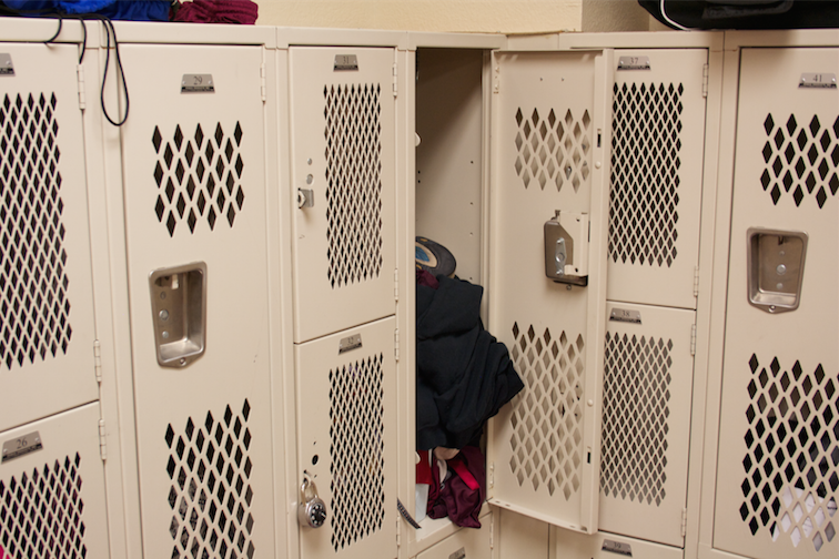 The locker room is a major theft area. 