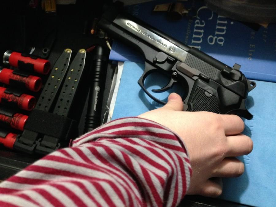 This teenager has access to a gun in her father's nightstand. 