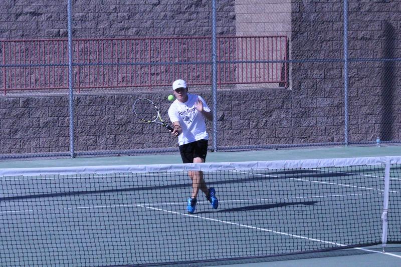 Photo caption: Jack Steven dominates on the court.