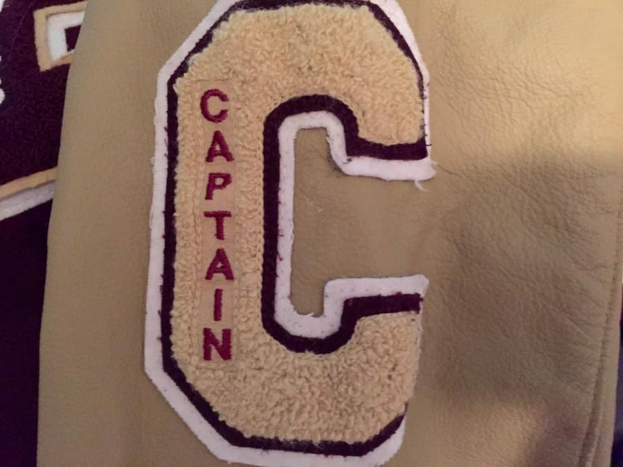Photo caption: This captain patch adorns the letterman jackets of many captains.