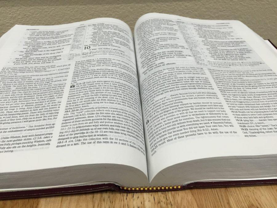 No matter what religion students worship outside of school, it's a requirement to take Faith classes each year of high school. 