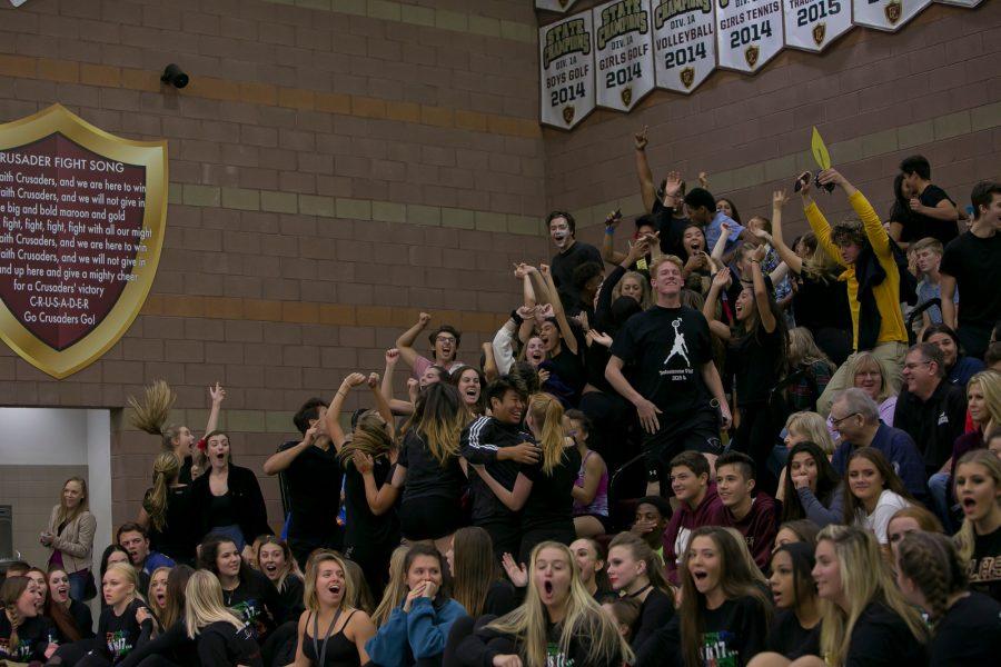 Moments after the final results, seniors react to the Class of 2018's victory