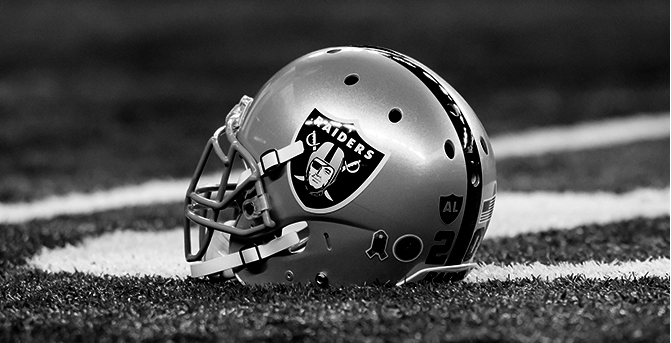 The Oakland Raider's logo could change if the team relocates to Las Vegas. 