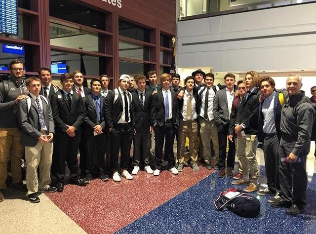 Photo caption: Recently, the Lacrosse team has been wearing suits to school before big games.