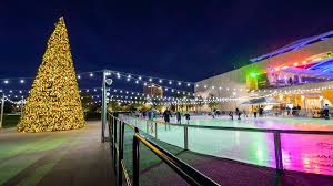 The ice rink at Downtown Summerlin is open from 4-9 PM. 