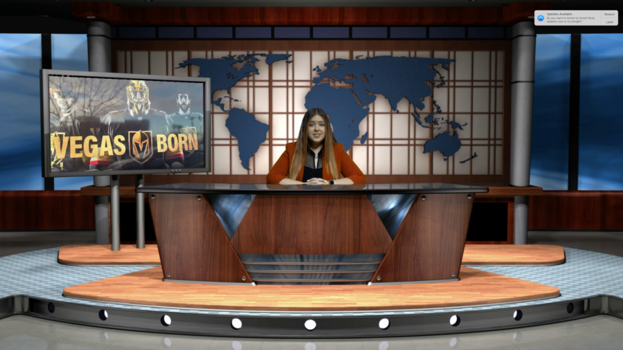 Camryn Caruso reporting from the FLNN studio, January 22, 2021.