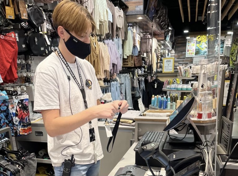 Faith Lutheran students find a place like Tilly's in Boca Park is a convenient place to work.