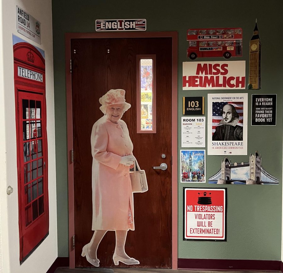 After the death of Queen Elizabeth, Miss Heimlich posted a note on her door "Well done Good and Faithful servant."