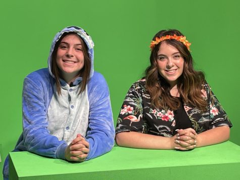 Lilo and Stich anchor the Halloween broadcast.