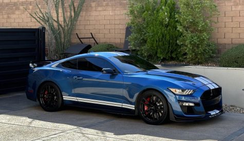 Photo of a Ford Shelby GT500 Mustang.