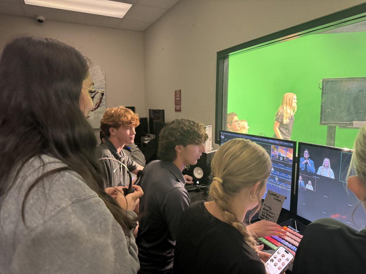All new production crew tapes the first broadcast of the year. 